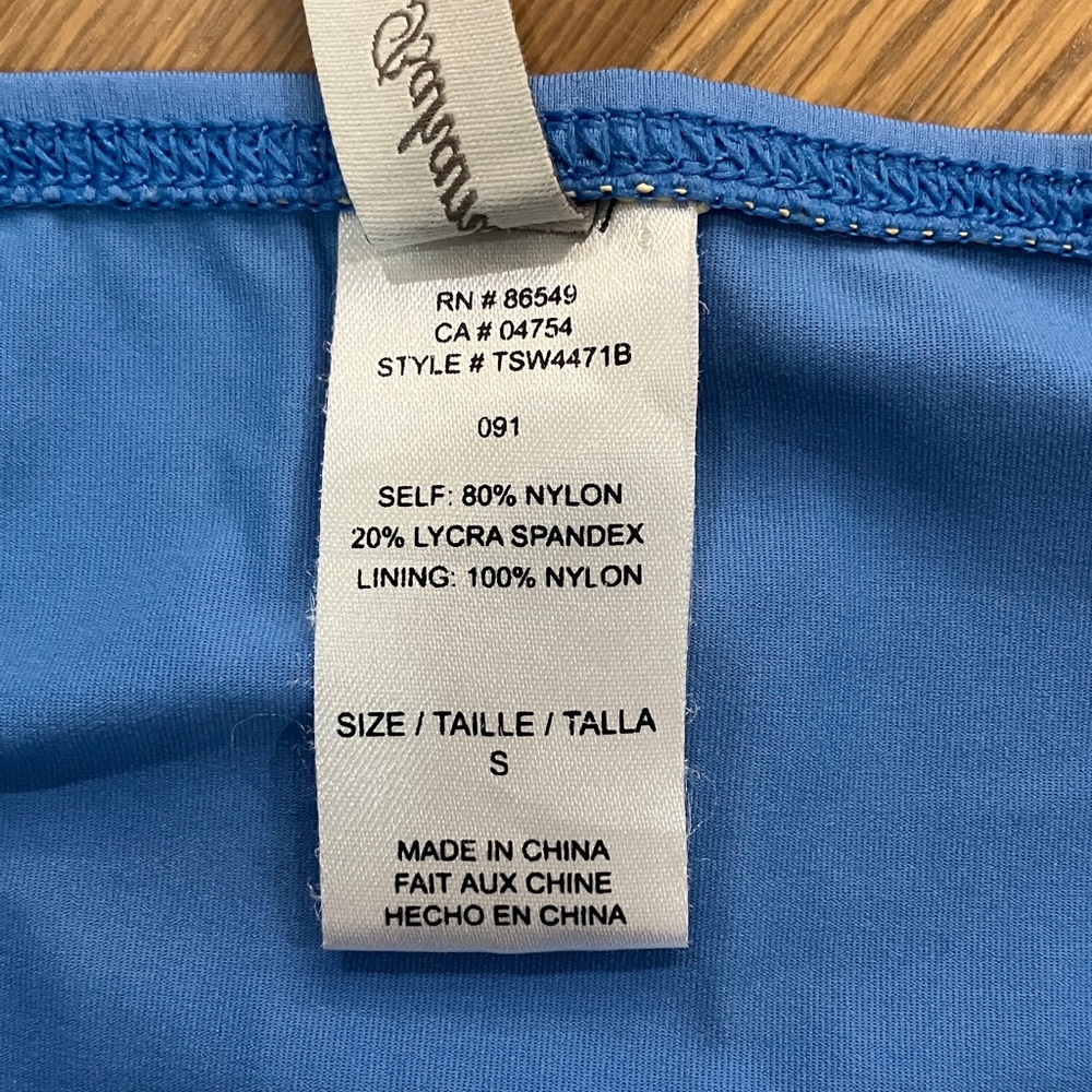 Tommy Bahama Women's Solid Blue Tankini Set Swimsuit - Top And Bottom - Picture 10 of 10